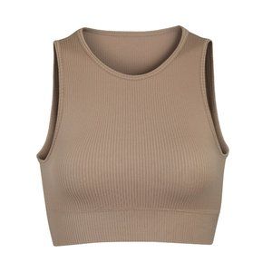 SKIMS STRETCH RIB HIGH NECK BRA